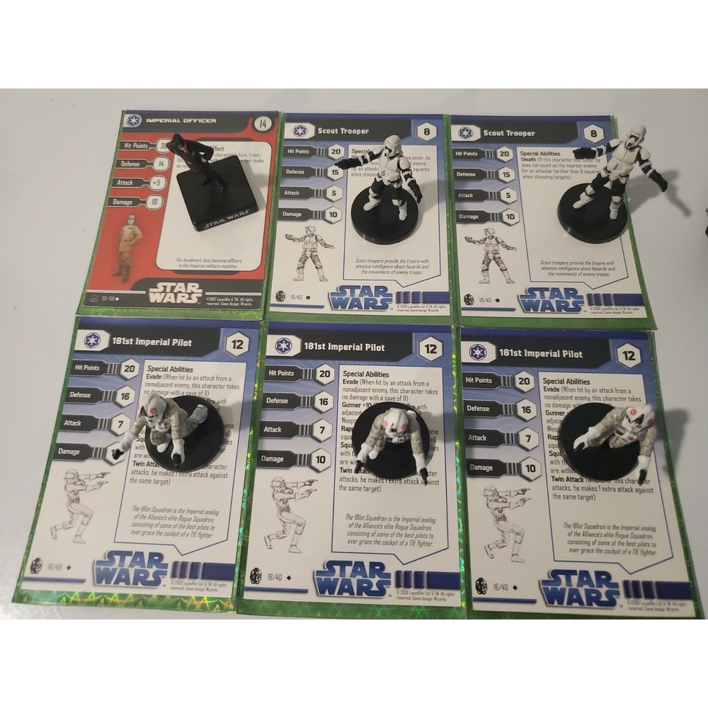 Star wars miniatures bulk lot